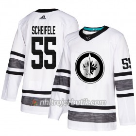 Män Ishockey Winnipeg Jets tröja All Star 2019 Mark Scheifele 55 Vit 2019 All-Star Adidas Authentic
